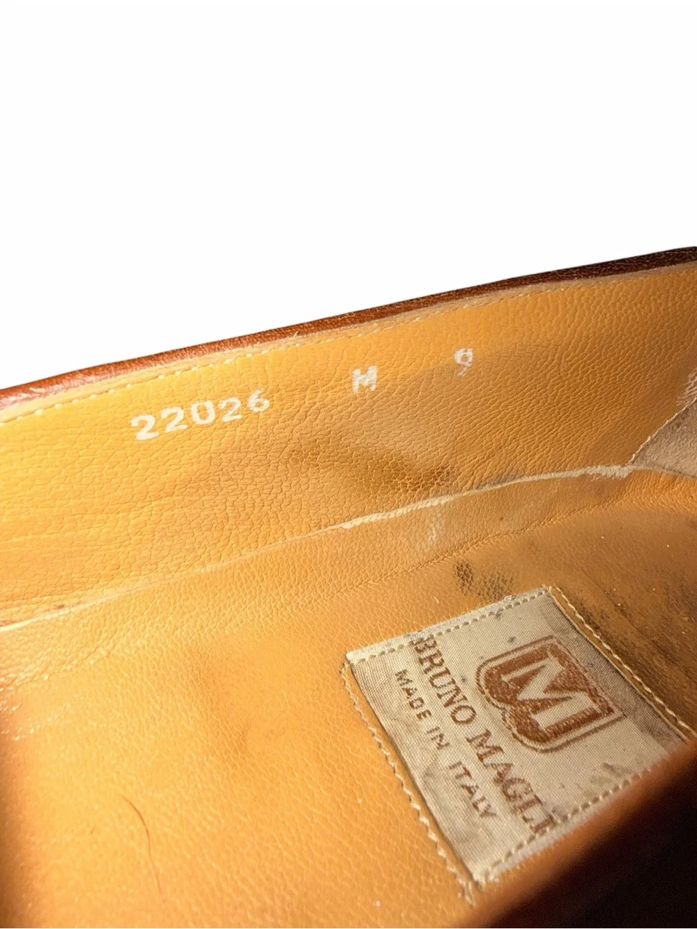 Bruno Magli Tan Leather Tassel Fringe Loafers